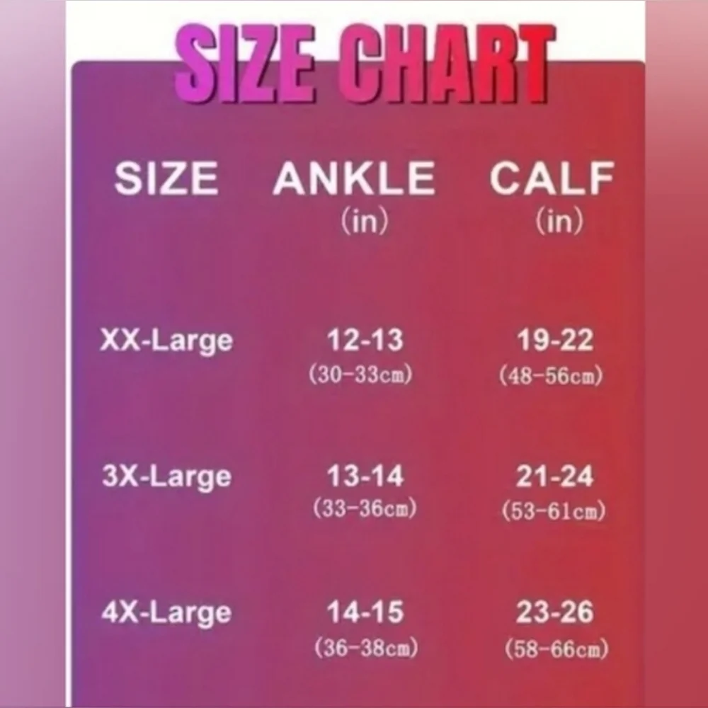 Plus Size Compression Socks: You choose 1 Pair - Picture 4 of 4